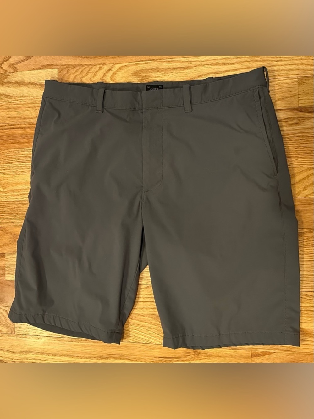 J.Crew Stretch Shorts Men’s 36 Gray Chino Lightweight Summer Casual 10.5” Inseam